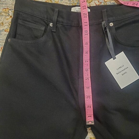 NWT Reformation X Camille Rowe Black Jeans, Size 29 - Picture 8 of 12